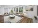 Bright living room with hardwood floors, contemporary furniture, and large windows providing natural light at 810 W River Dr, Temple Terrace, FL 33617