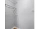 An empty closet has wire shelving and a hardwood floor at 11901 4Th N St # 8207, St Petersburg, FL 33716