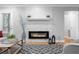Contemporary fireplace with sleek design, decorative accents, and a cozy ambiance at 11901 4Th N St # 8207, St Petersburg, FL 33716