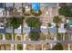 Bird's eye view of a home surrounded by mature trees in a neighborhood with easy access to amenities at 133 43Rd Ne Ave, St Petersburg, FL 33703