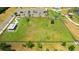 Aerial view of the community's fenced dog park with play areas at 13916 Wellesford Way, Tampa, FL 33624