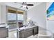 Comfortable home office with a desk, view, and plenty of natural light at 140 Riviera Dunes Way # 1203, Palmetto, FL 34221