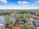 A birds eye view of the home's backyard in a quiet, tree-filled neighborhood at 1404 E Curtis St, Tampa, FL 33603