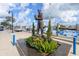 Street view featuring a statue and views of docked boats along the waterfront at 1472 Bay View St, Tarpon Springs, FL 34689