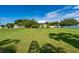 Sprawling backyard featuring a well-kept lawn and mature trees, ideal for recreation and leisure at 1521 Avondale Ridge Dr, Plant City, FL 33567