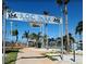 Scenic R.O.C. Park entrance welcomes with lush palm trees and signage, inviting Gathering outdoor adventures at 230 Medallion Blvd # G, Madeira Beach, FL 33708