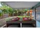 Cozy back patio with dining table for al fresco meals and outdoor enjoyment at 341 Wertz Dr, Largo, FL 33771