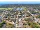 This aerial view showcases the property's location near schools, parks, and residential streets at 3613 21St S Ave, St Petersburg, FL 33711