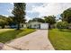 Charming single-story home featuring a well-manicured front lawn and a private driveway leading to the attached garage at 5527 Kelly N Dr, St Petersburg, FL 33703