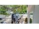 Backyard featuring a patio area, outdoor seating, and an exercise area at 8207 Volusia Pl, Tampa, FL 33637