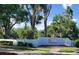 Sign for Orange River Estates, a gated and restricted community at 8207 Volusia Pl, Tampa, FL 33637