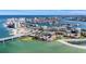 Clearwater Beach waterfront condos with beach access, tennis courts, and scenic views of the Gulf and mainland at 830 S Gulfview Blvd # 102, Clearwater Beach, FL 33767