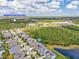 This aerial image shows how close the neighborhood is to the local amenities at 16712 Courtyard Loop, Land O Lakes, FL 34638