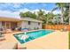 Inviting backyard pool area with patio, perfect for outdoor entertaining and relaxation with lush landscaping at 2620 49Th N Ave, St Petersburg, FL 33714
