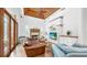 Inviting living room with hardwood floors, fireplace, and a cozy seating area at 2621 Stearns Rd, Valrico, FL 33596