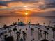 Breathtaking aerial view of the beach and sunset, a true paradise at 3835 Sailmaker Ln # X, Holiday, FL 34691