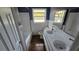 Updated bathroom featuring double sinks, modern fixtures, and elegant finishes at 3925 W Eden Roc Cir, Tampa, FL 33634