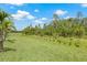 A lush green lawn stretches out beyond the house in this picture at 4166 Epic Cv, Land O Lakes, FL 34638