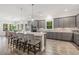 Modern kitchen boasts stainless steel appliances, granite countertops, and a central island with bar seating at 4166 Epic Cv, Land O Lakes, FL 34638
