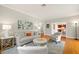 Bright living room with hardwood floors and neutral decor at 626 16Th Ne Ave, St Petersburg, FL 33704