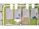 An aerial view of rooftops and backyards in a residential neighborhood at 7305 Tiger Trail Ct, Sun City Center, FL 33573