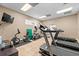 Gym with treadmills, ellipticals, stationary bike and free weights at 7910 Hardwick Dr # 717, New Port Richey, FL 34653