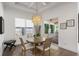 Dining area with natural light and a view of the patio at 911 S Sterling Ave, Tampa, FL 33629