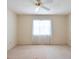 Bedroom with ceiling fan and window at 106 Silverbell Ct, Sun City Center, FL 33573