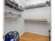 Spacious walk-in closet with ample shelving for organization and storage solutions at 1200 Gulf Blvd # 404, Clearwater Beach, FL 33767