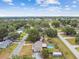 A charming neighborhood featuring mature trees and homes with an above-ground pool in one of the backyards at 12106 Meadow Ln, San Antonio, FL 33576