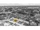 Monochrome aerial view highlighting the property's location in the community at 1453 62Nd S Ter, St Petersburg, FL 33705