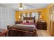 Relaxing bedroom with a decorative bed, cozy lighting, and neutral tones at 1453 62Nd S Ter, St Petersburg, FL 33705