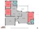 Detailed floor plan showcases the home's layout, including the kitchen, living room, bedrooms, and outdoor screened porch at 1453 62Nd S Ter, St Petersburg, FL 33705