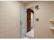 Spacious shower with a frameless door and tile design at 150 Carlyle Dr, Palm Harbor, FL 34683