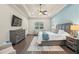 Large main bedroom features hardwood floors, natural light, and a peaceful atmosphere at 2142 Scarlet Oaks St, Clearwater, FL 33759