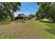 Expansive backyard with lush green grass, mature trees, and a glimpse of the home at 23739 Forest View Dr, Land O Lakes, FL 34639