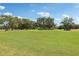 Expansive green golf course view on a sunny day, showcasing the well-manicured landscape at 330 Woods Landing Trail, Oldsmar, FL 34677