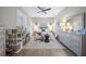 Cozy bedroom features calming colors, ceiling fan, and stylish decor at 3543 Gamble St, New Port Richey, FL 34655