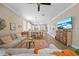 Open-concept living space flows seamlessly into the dining area and kitchen at 3543 Gamble St, New Port Richey, FL 34655