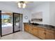 Dining area with sliding door access to the pool at 3908 Lithia Ridge Blvd, Valrico, FL 33596