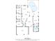 Detailed floor plan with measurements of the home, including living spaces, bedrooms and bathrooms at 490 Knight Dr, Tarpon Springs, FL 34688