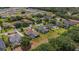 Community aerial view showcasing the residential landscape, mature trees, and neighborhood layout at 5507 Keeler Oak St, Lithia, FL 33547
