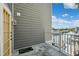 The outdoor balcony offers views of the water and marina at 5712 Biscayne Ct # 103, New Port Richey, FL 34652