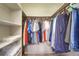Walk-in closet with clothes and shelves at 6020 Shore S Blvd # 503, Gulfport, FL 33707