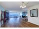 Spacious living room boasts hardwood floors and ample natural light with a scenic view at 6020 Shore S Blvd # 503, Gulfport, FL 33707
