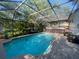 Inviting in-ground pool with a screened enclosure and a deck area for outdoor enjoyment at 6073 115Th N Ave, Pinellas Park, FL 33782