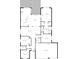 Layout of the house showing the room dimensions and relationship between the spaces at 7606 Nottinghill Sky Dr, Apollo Beach, FL 33572