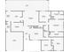 Detailed floor plan showcasing the layout of the home including bedrooms, kitchen, and living areas at 9535 Norchester Cir, Tampa, FL 33647