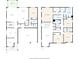 Detailed two-story floor plan with living areas, bedrooms, and bathroom layouts at 10379 Bridgegate Heights Loop, San Antonio, FL 33576