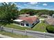 Charming home with a well manicured lawn, complemented by mature trees and surrounding greenery at 10520 Tapestry Dr, Port Richey, FL 34668